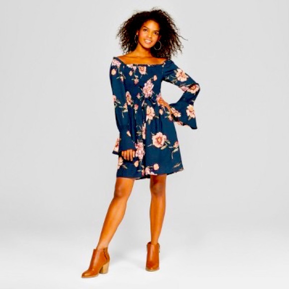 Long Sleeve Floral Dress